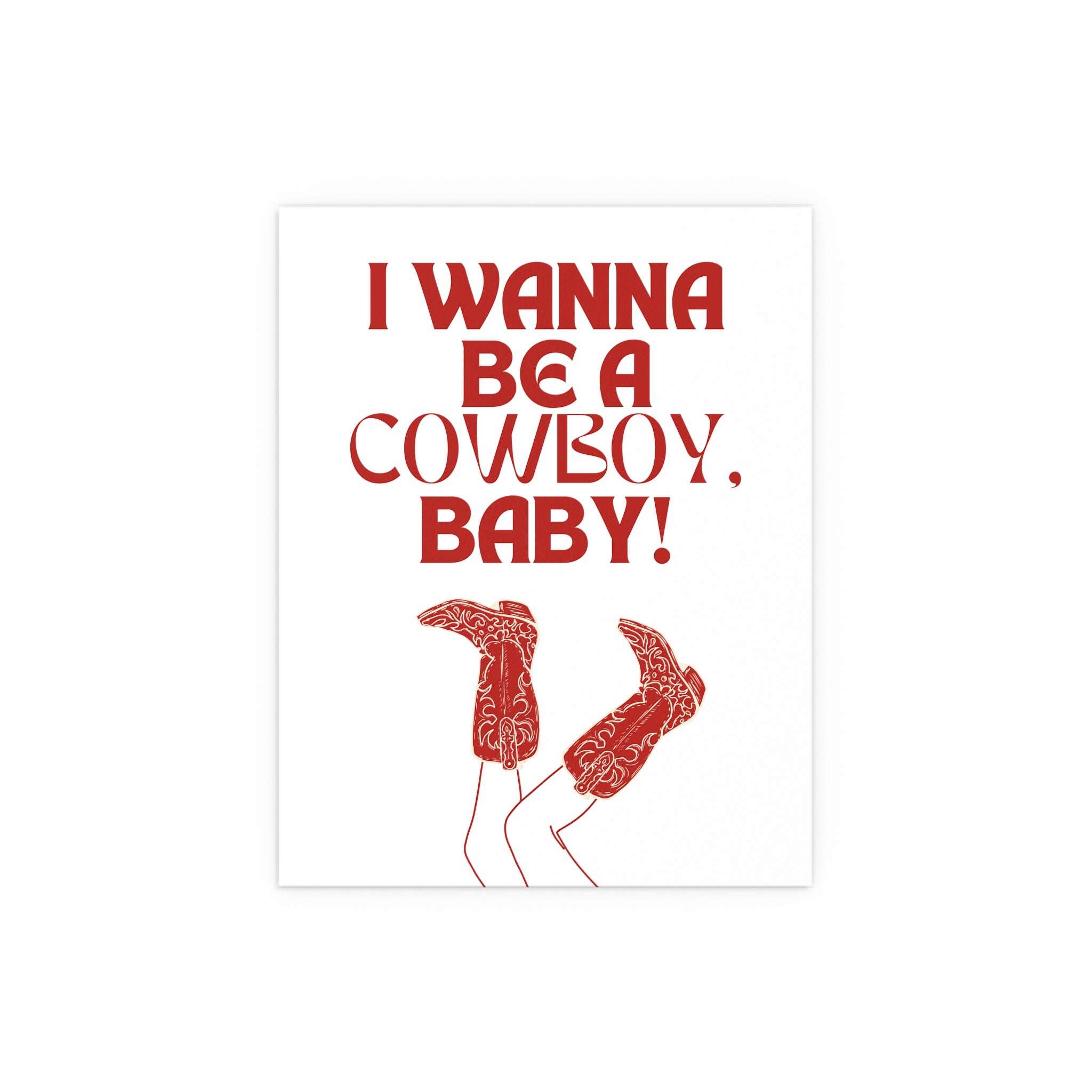CMAT - I Wanna Be a Cowboy, Baby! (White & Red)