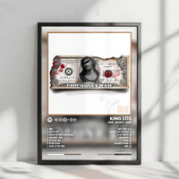 King Los "God" Album Cover Poster - with Complete Tracklist