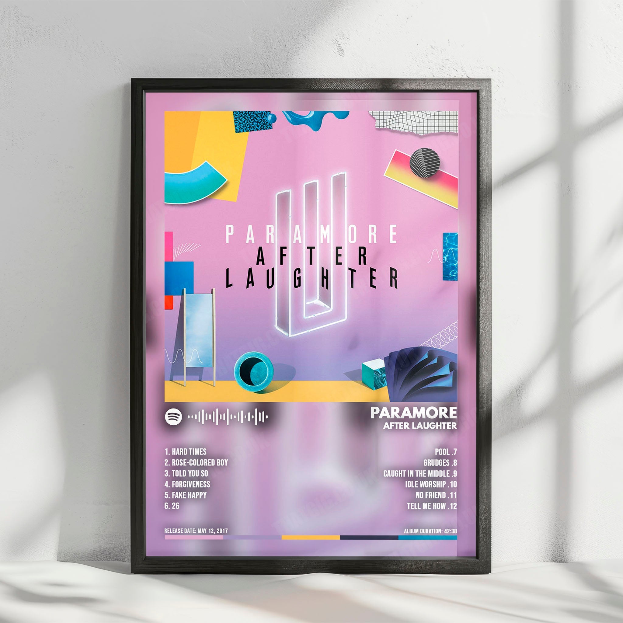 Paramore "After Laughter" Album Cover Poster - with Complete Tracklist
