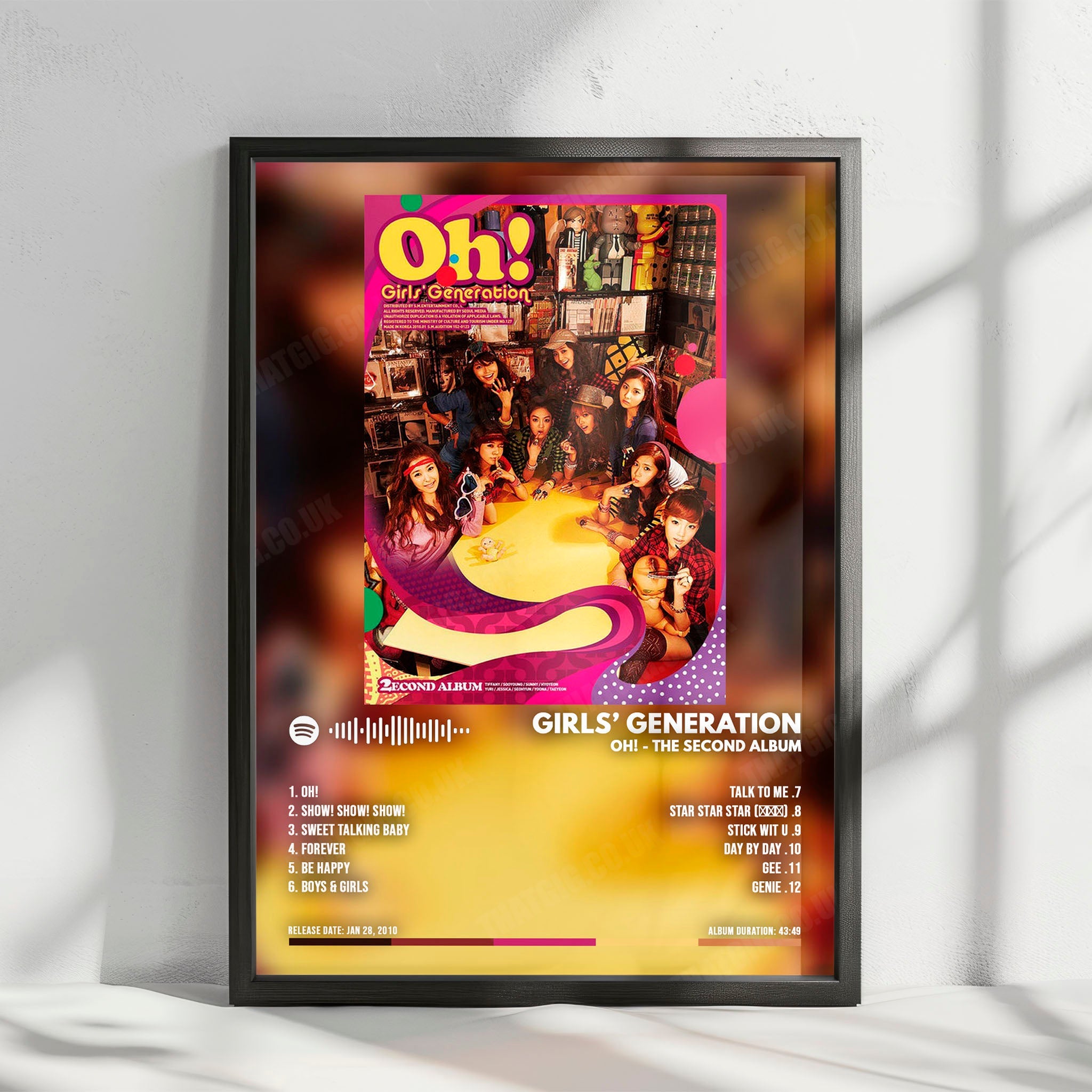 Girls "Album" Album Cover Poster - with Complete Tracklist