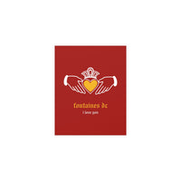 Fontaines DC - I Love You - Irish Claddagh (Red + Yellow)