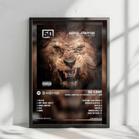 50 Cent "Animal Ambition" Album Cover Poster - with Complete Tracklist