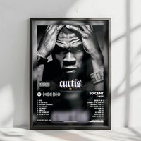 50 Cent "Curtis" Album Cover Poster - with Complete Tracklist