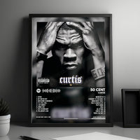 50 Cent "Curtis" Album Cover Poster - with Complete Tracklist