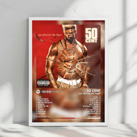 50 Cent "Get Rich or Die Tryin'" Album Cover Poster - with Complete Tracklist