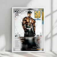 50 Cent "The Massacre" Album Cover Poster - with Complete Tracklist