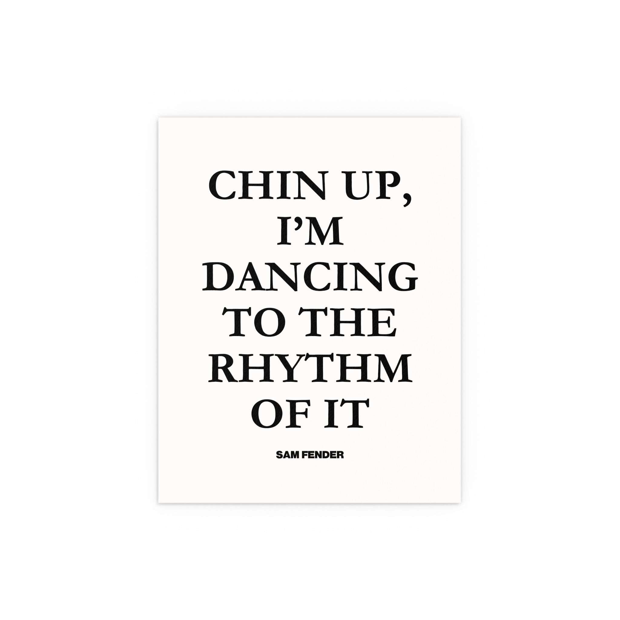 Sam Fender - Chin Up (Black + White)