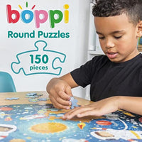 Boppi puzzles for 5+ year olds / 150 Piece Round Circle Jigsaw Puzzles for Kids Aged 5-8 Made with 100% Recycled Card – City Life