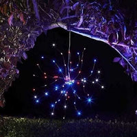 Solar Powered LED Starburst Pendant Light