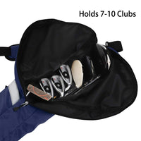 BIG TEETH Golf Carry Bag Lightweight Travel Bag Case Golf Club Sunday Bag Waterproof Multi Colors (Blue)