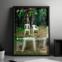 Bad Bunny "Debí Tirar Más Fotos" Album Cover Poster - with Complete Tracklist