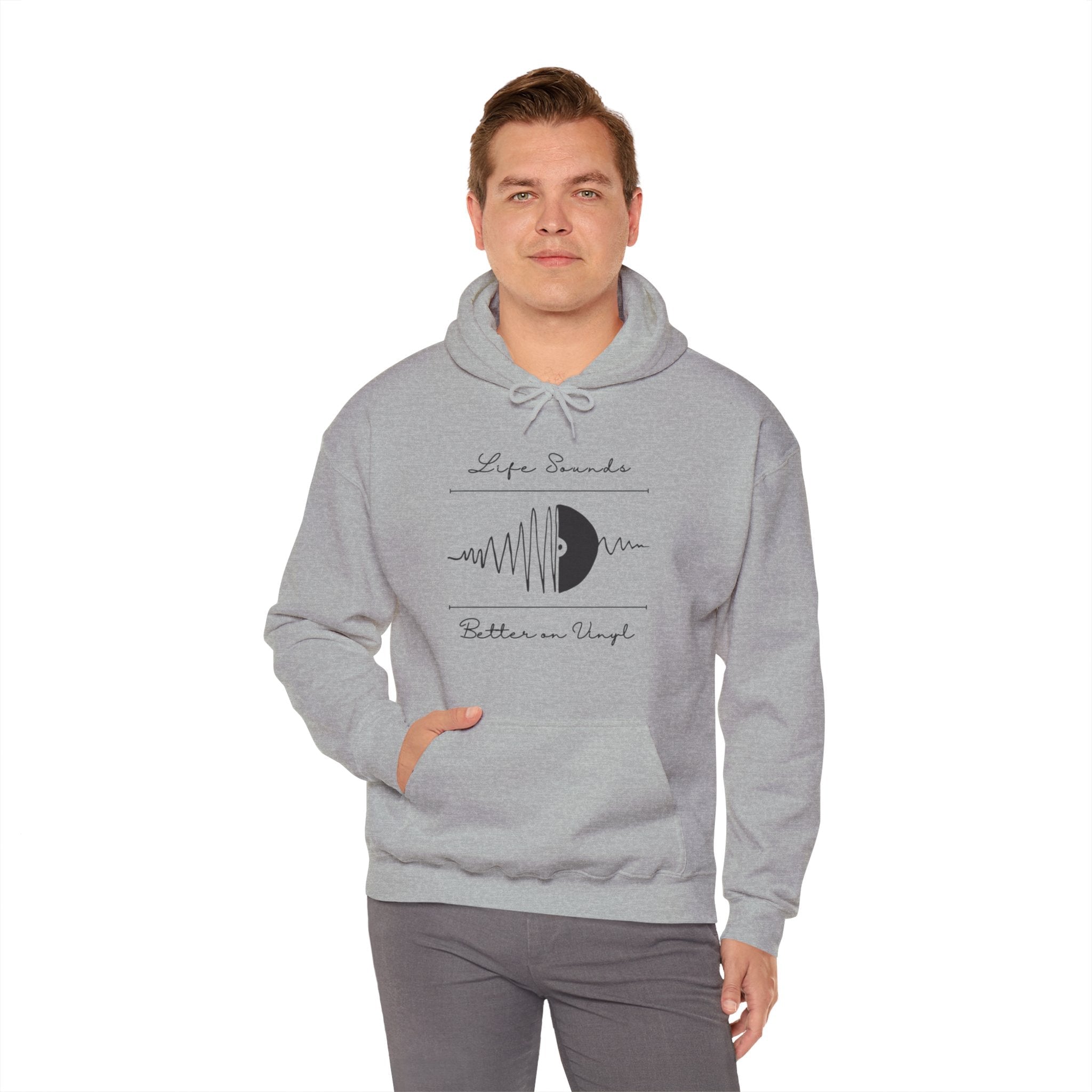 'Life Sounds Better on Vinyl' Men's Hoodie