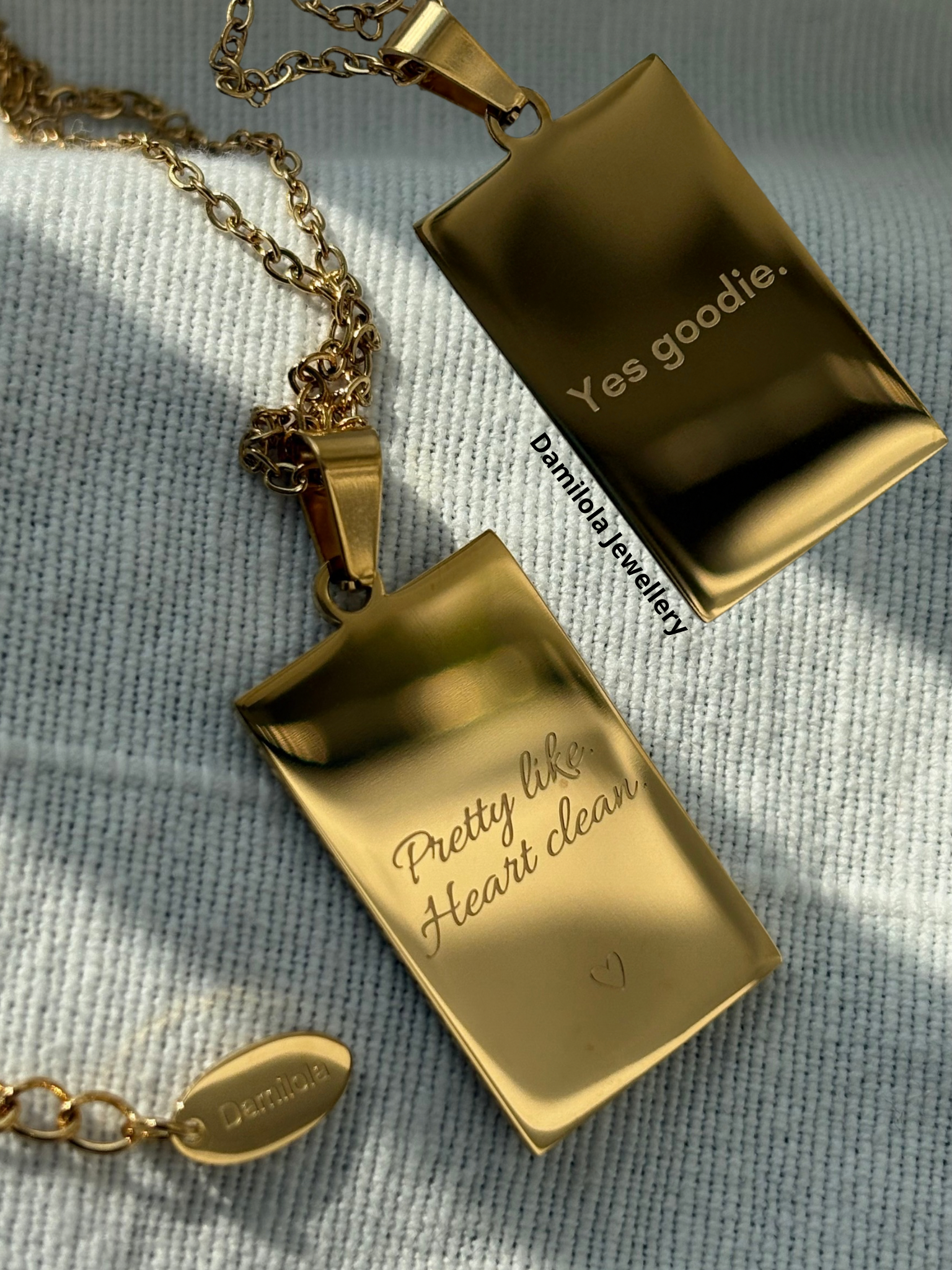 Empowerment ‘Yes Goodie’ Double Sided Necklace - Gold/Silver
