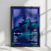 J. Cole "2014 Forest Hills Drive (10 Year Anniversary Edition)" Album Cover Poster - with Complete Tracklist