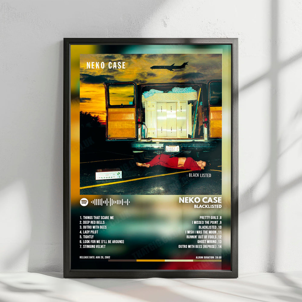 Neko Case "Blacklisted" Album Cover Poster - with Complete Tracklist