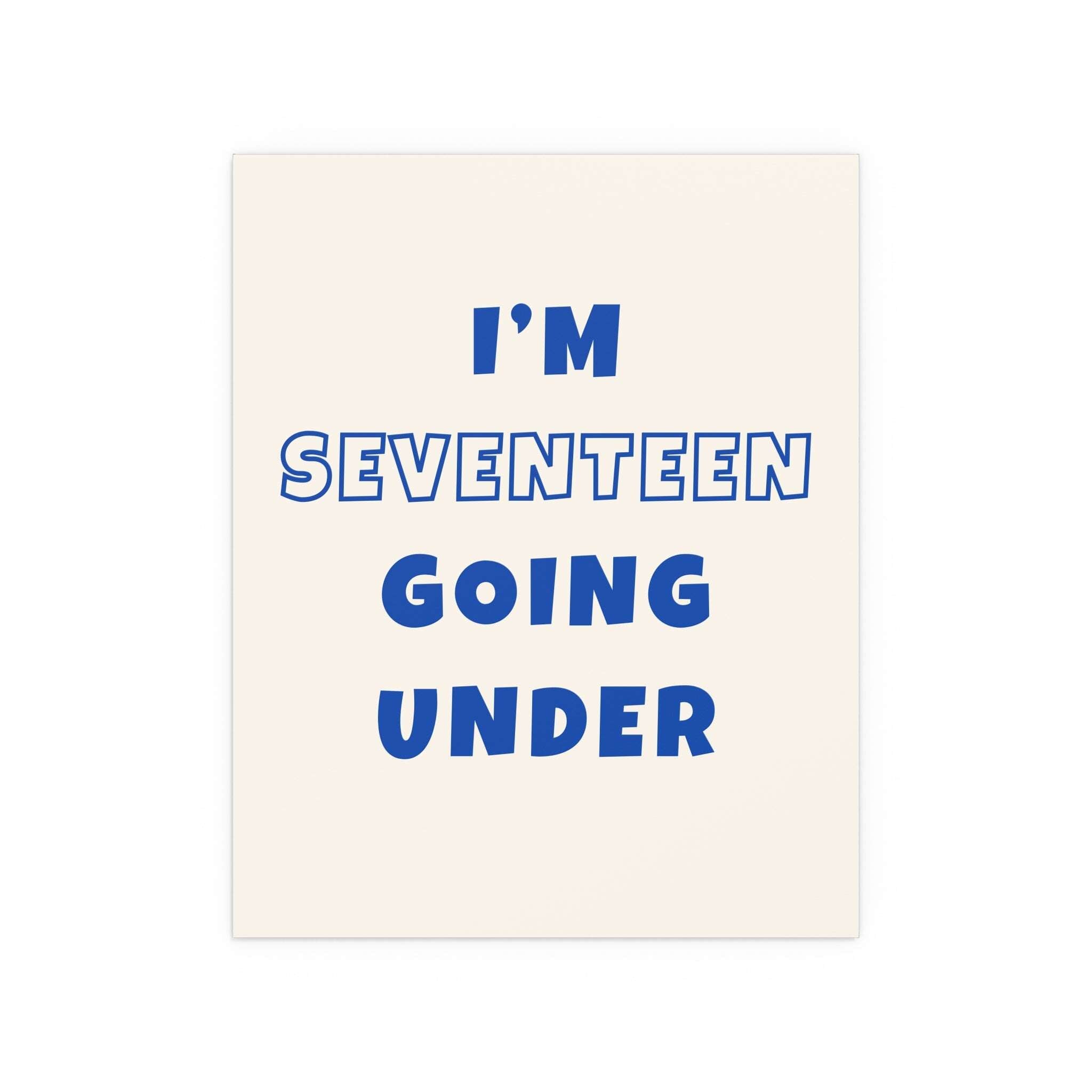 Sam Fender - Seventeen Going Under (Off-white + Blue)