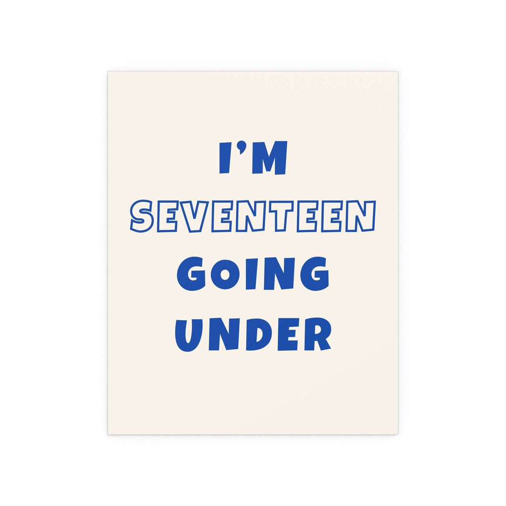 Sam Fender - Seventeen Going Under (Off-white + Blue)