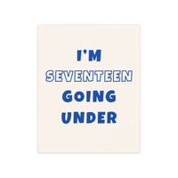 Sam Fender - Seventeen Going Under (Off-white + Blue)
