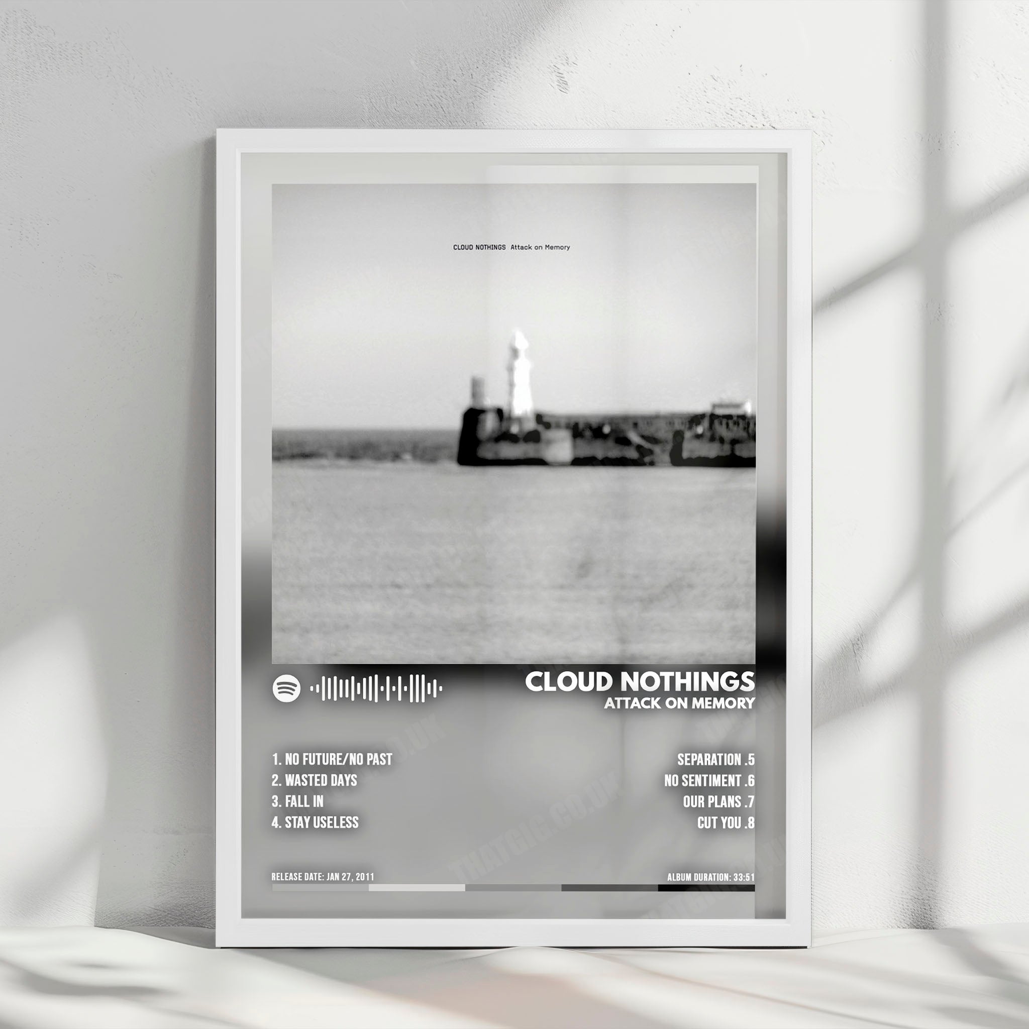 Cloud Nothings "Attack on Memory" Album Cover Poster - with Complete Tracklist