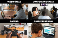 PRAKTICA HD USB-A Webcam with Built-in Noise Reduction Microphone