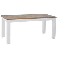 Hampstead Oak Top White Dining Table