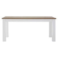 Hampstead Oak Top White Dining Table