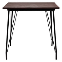 District Black Metal And Elm Wood Table