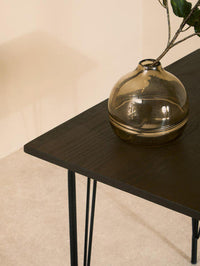 District Black Metal And Elm Wood Table