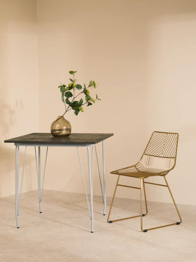 District Grey Metal And Elm Wood Table