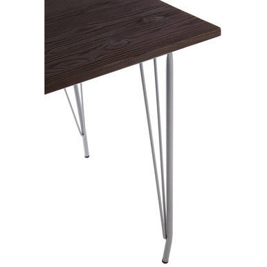 District Grey Metal And Elm Wood Table