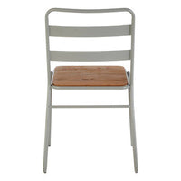 District Grey Metal And Elm Wood Chair
