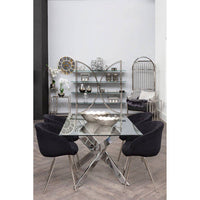 Allure Rectangular Intersected Base Dining Table