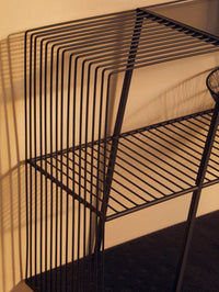 Trento Console Table With Grey Glass Top