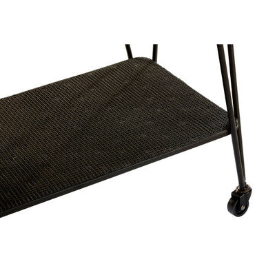 Trento Cart with Grey Glass Top