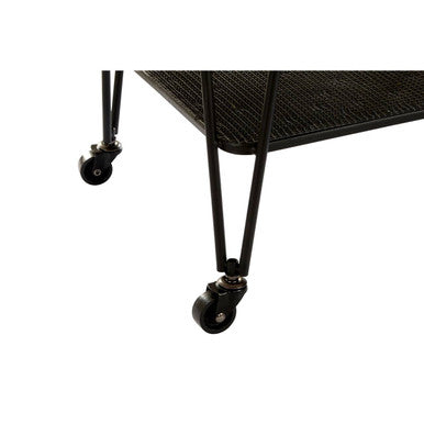 Trento Cart with Grey Glass Top