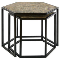 Babita Set of 2 Hexagon Side Tables