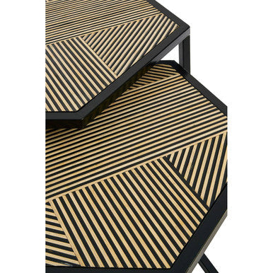 Babita Set of 2 Hexagon Side Tables
