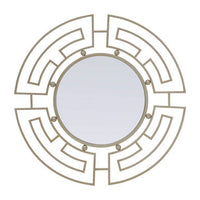 Jalal Silver Metal Frame Round Wall Mirror