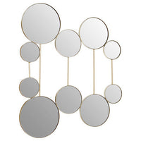Trento Wall Mirror with Gold Finish Frame