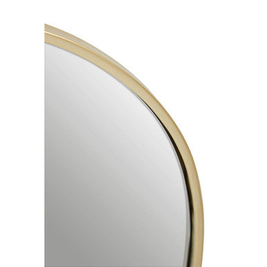 Trento Gold Finish Metal Wall Mirror