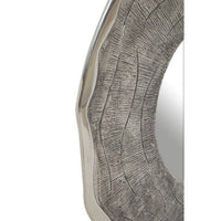 Silva Large Oak Effect Silver Wall Mirror