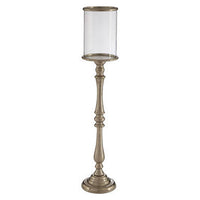 Kensington Townhouse Large Nickel Candle Holder