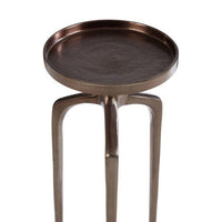 Diren Rough Bronze Finish Side Table