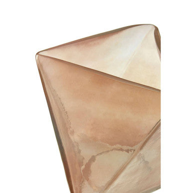 Rambia Small Pink Glass Candle Holder