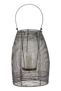 Trento Black Finish Small Lantern