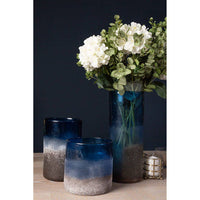 Chiara Small Blue Sand Effect Vase