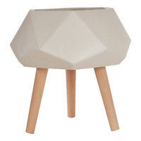 Darnell White Multifaceted Planter