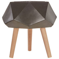Darnell BlackMultifaceted Planter - 22cm