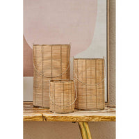 Malacca Large Hurricane Candle Holder