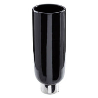 Callie Black and Silver Small Pedestal Vase.